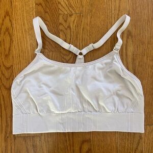 Women's white sports bra
